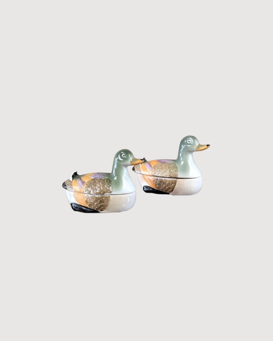 Duo de canards en céramique
