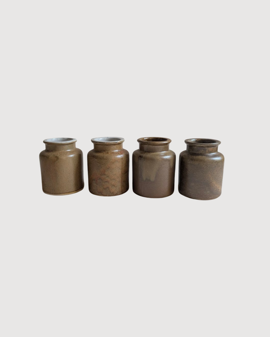 Ensemble de 4 pots en céramique