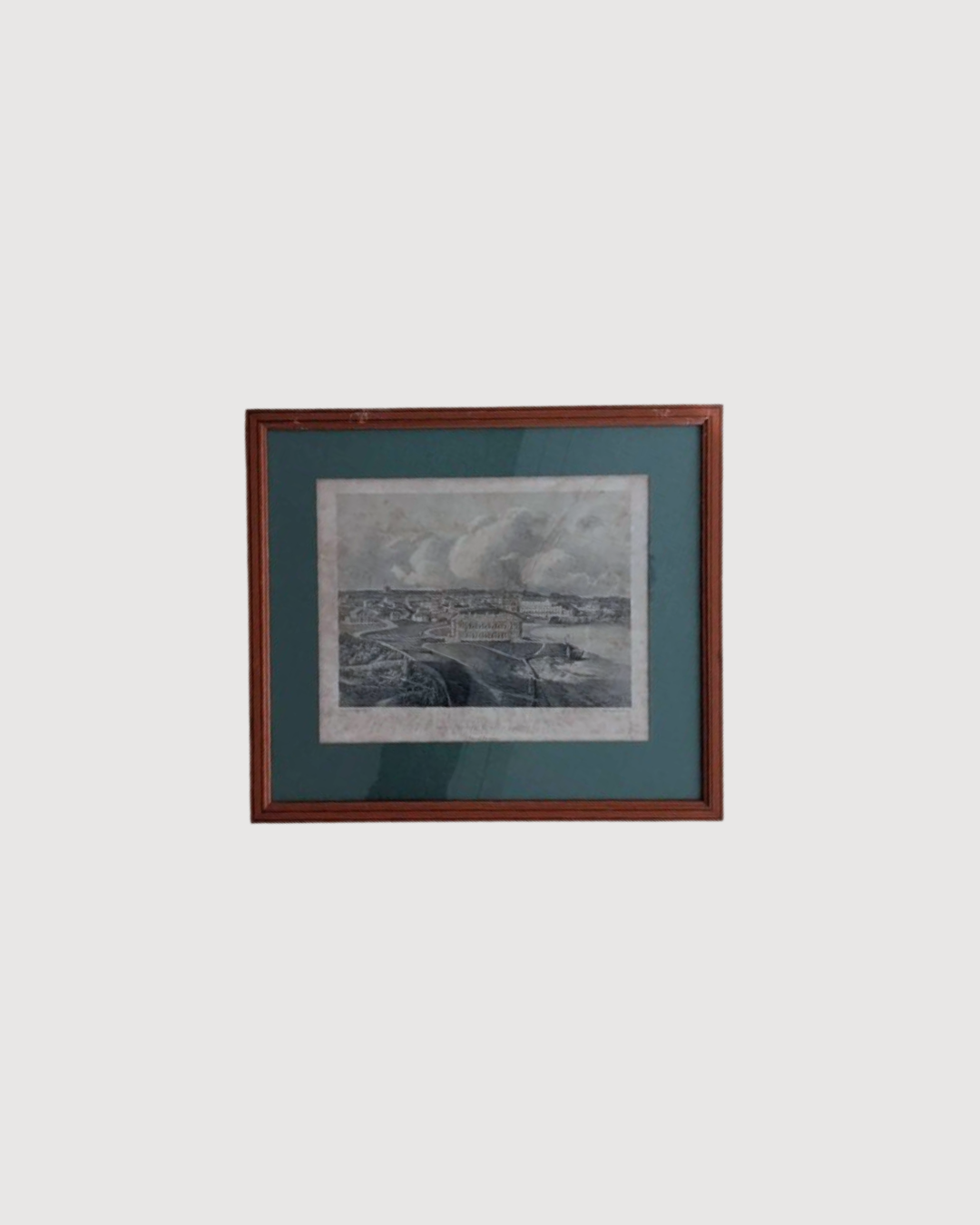 Gravure Biarritz - "Vue générale de Biarrits - Basses-Pyrénées"