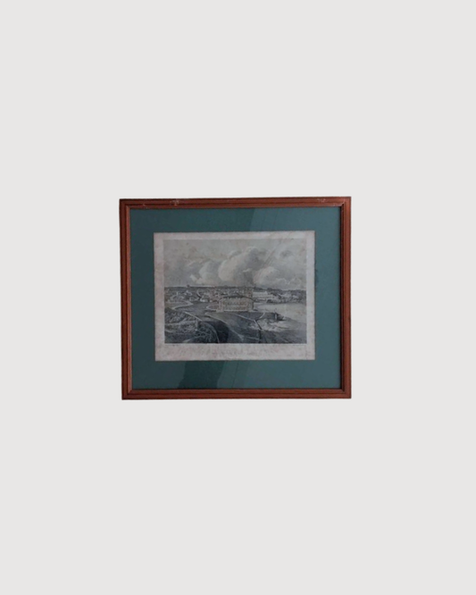 Gravure Biarritz - "Vue générale de Biarrits - Basses-Pyrénées"