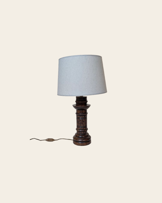 LAMPE EN BOIS - H30cm