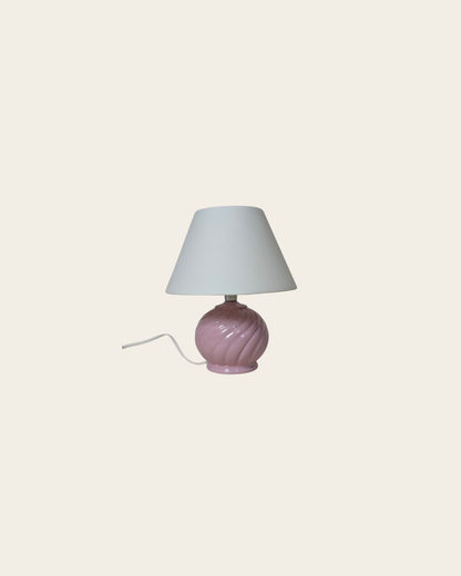 LAMPE EN CÉRAMIQUE ROSE