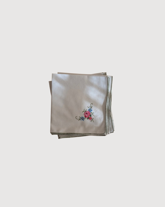Lot de 6 serviettes, point de croix