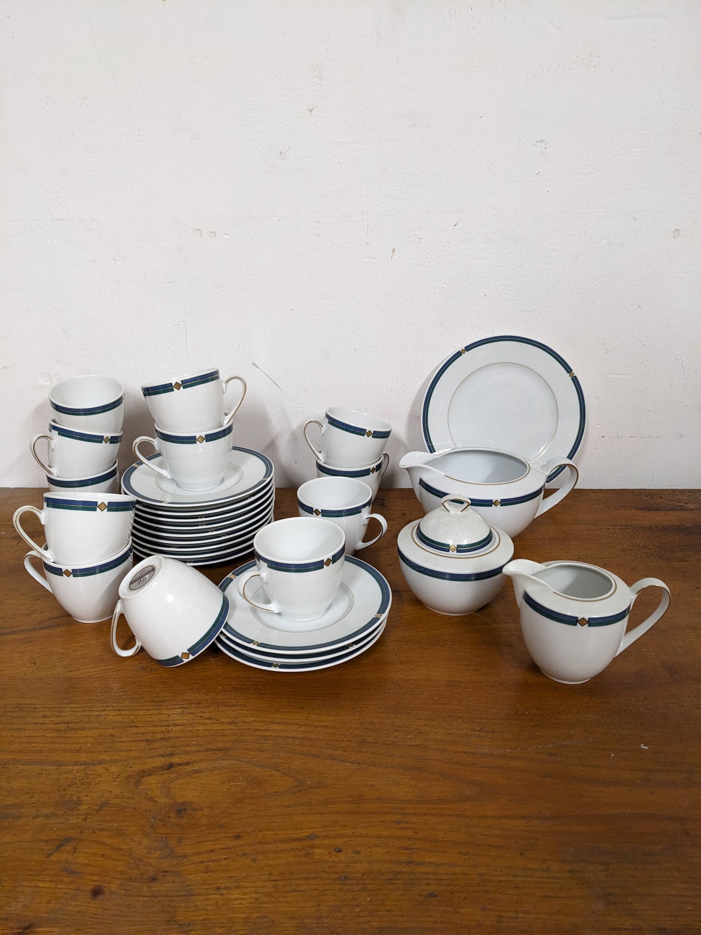 Service à café Art Déco – Modèle HW Collection, Qualitätsporzellan Bavaria Germany