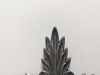 Bougeoir ananas argenté