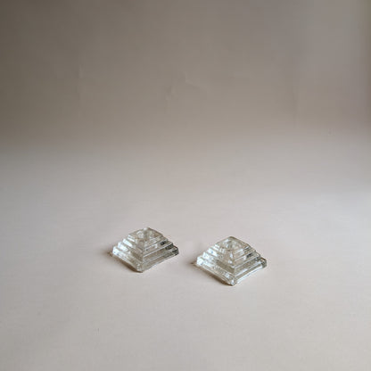 Bougeoirs en verre