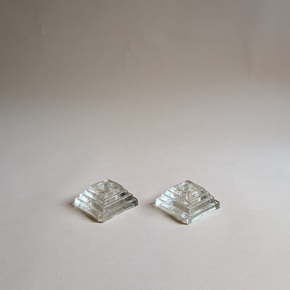 Bougeoirs en verre