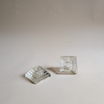 Bougeoirs en verre