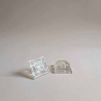 Bougeoirs en verre