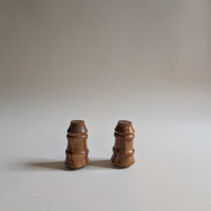 Salière et poivrier en bois
