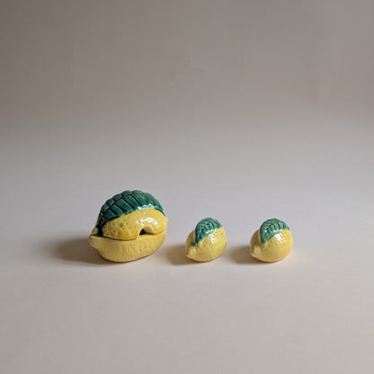 Set barbotine citron, saucière, poivrier et salière