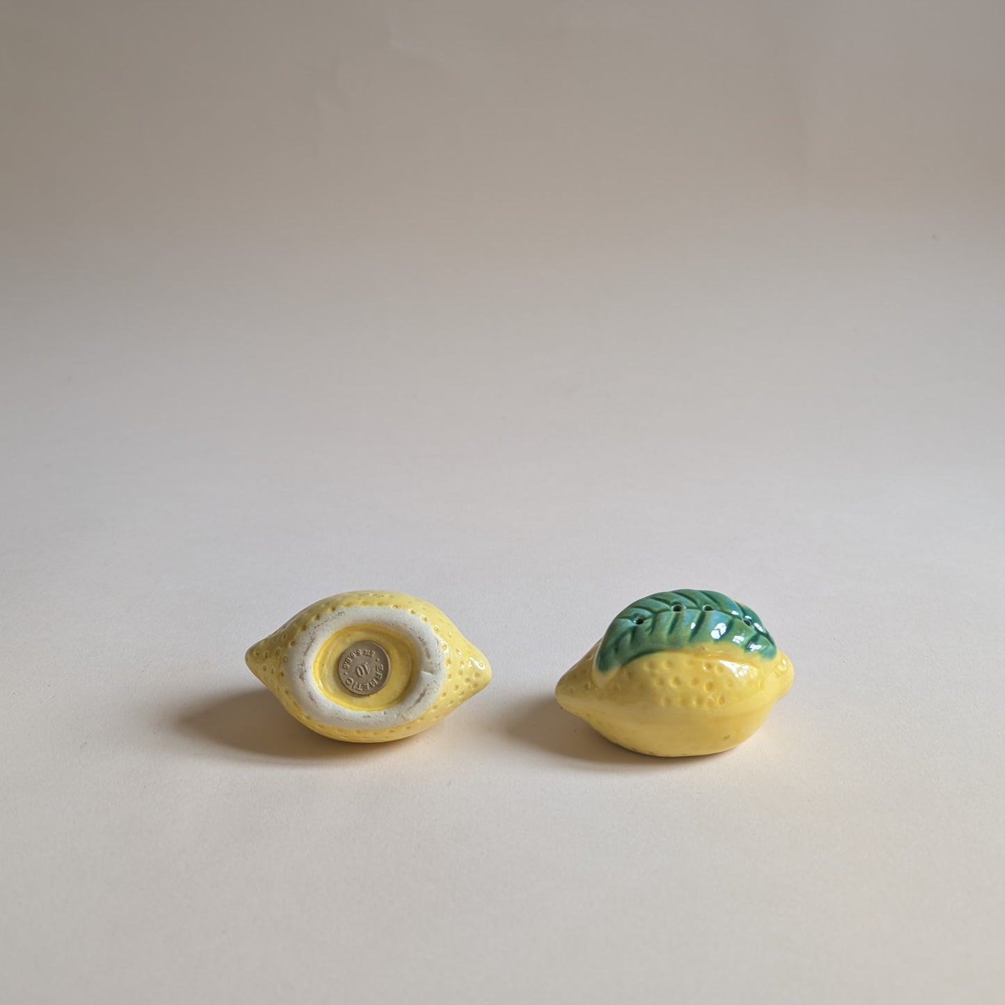 Set barbotine citron, saucière, poivrier et salière