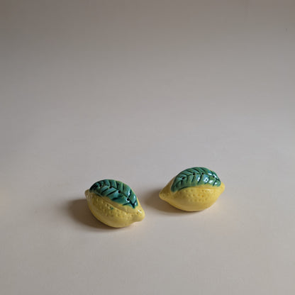 Set barbotine citron, saucière, poivrier et salière