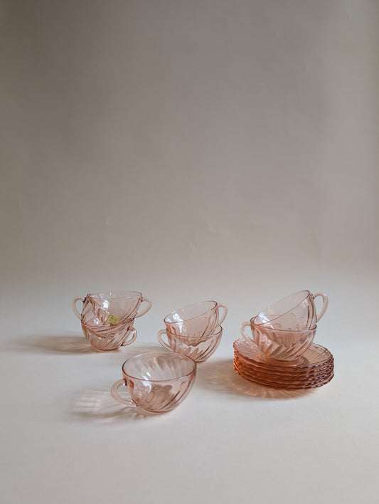 SERVICE À CAFÉ, ARCOROC, 1970/80