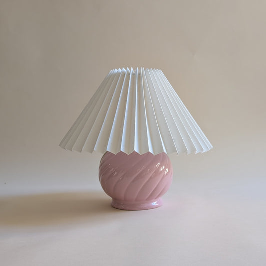 LAMPE EN CÉRAMIQUE ROSE