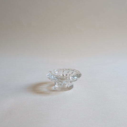 BOUGEOIR EN VERRE CISELÉ