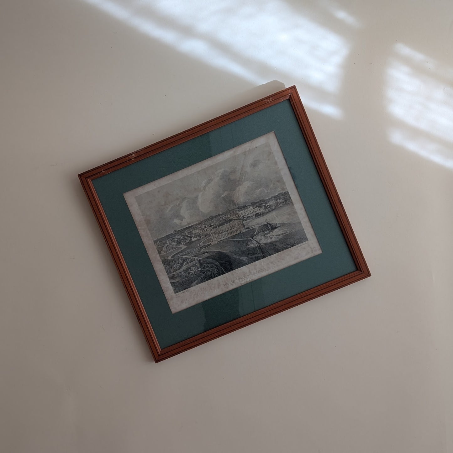 Gravure Biarritz - "Vue générale de Biarrits - Basses-Pyrénées"