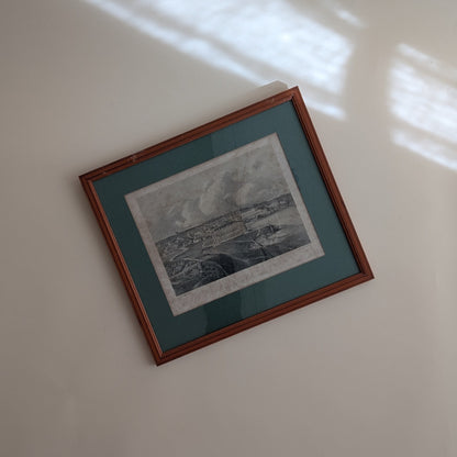 Gravure Biarritz - "Vue générale de Biarrits - Basses-Pyrénées"