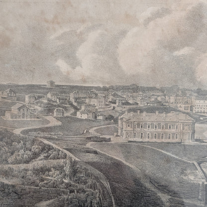 Gravure Biarritz - "Vue générale de Biarrits - Basses-Pyrénées"