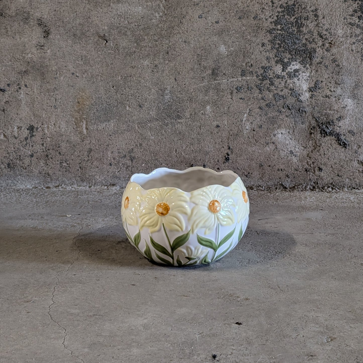 Cache-pot en barbotine