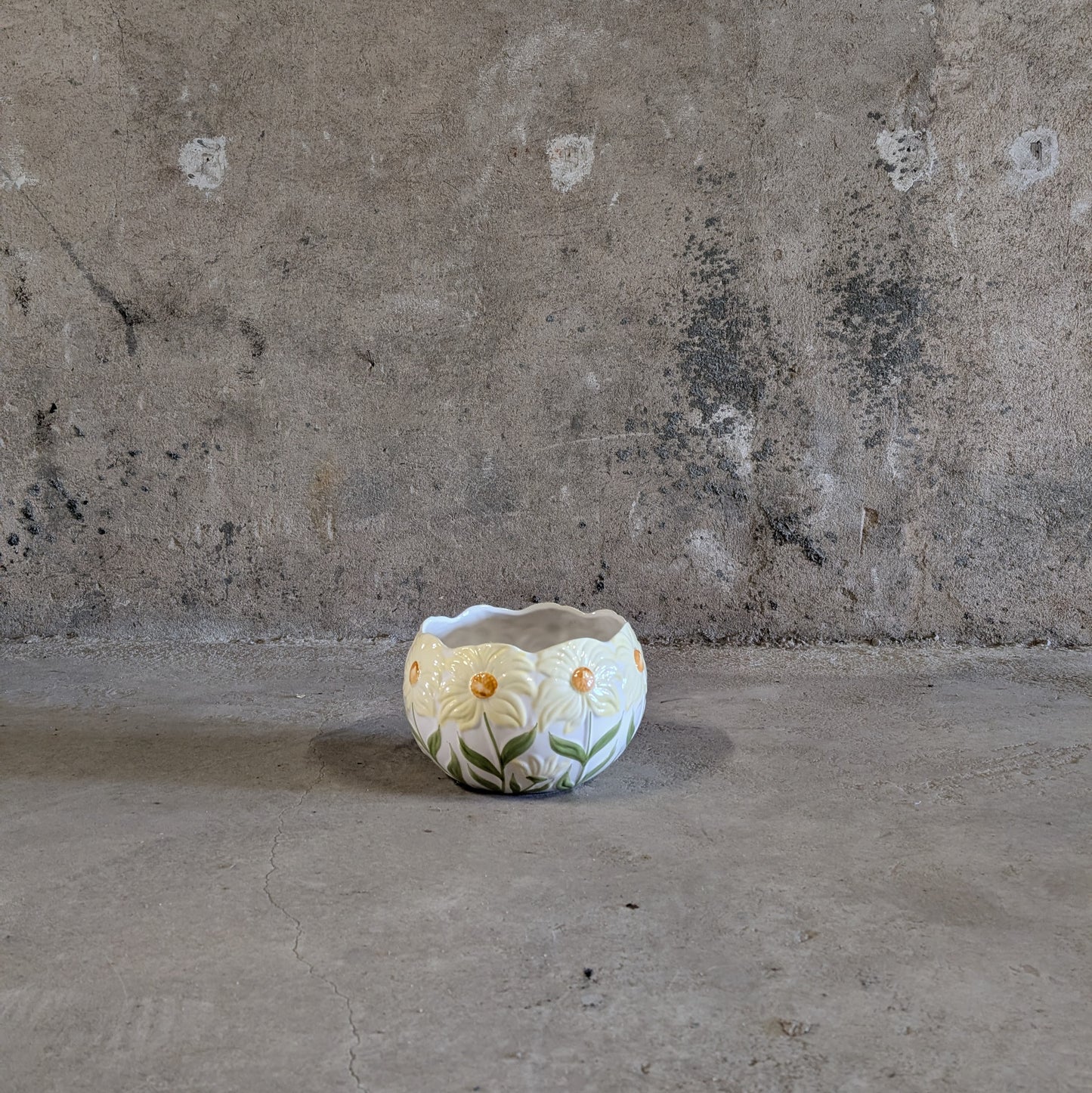 Cache-pot en barbotine