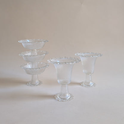 Ensemble de 5 coupelles en verre
