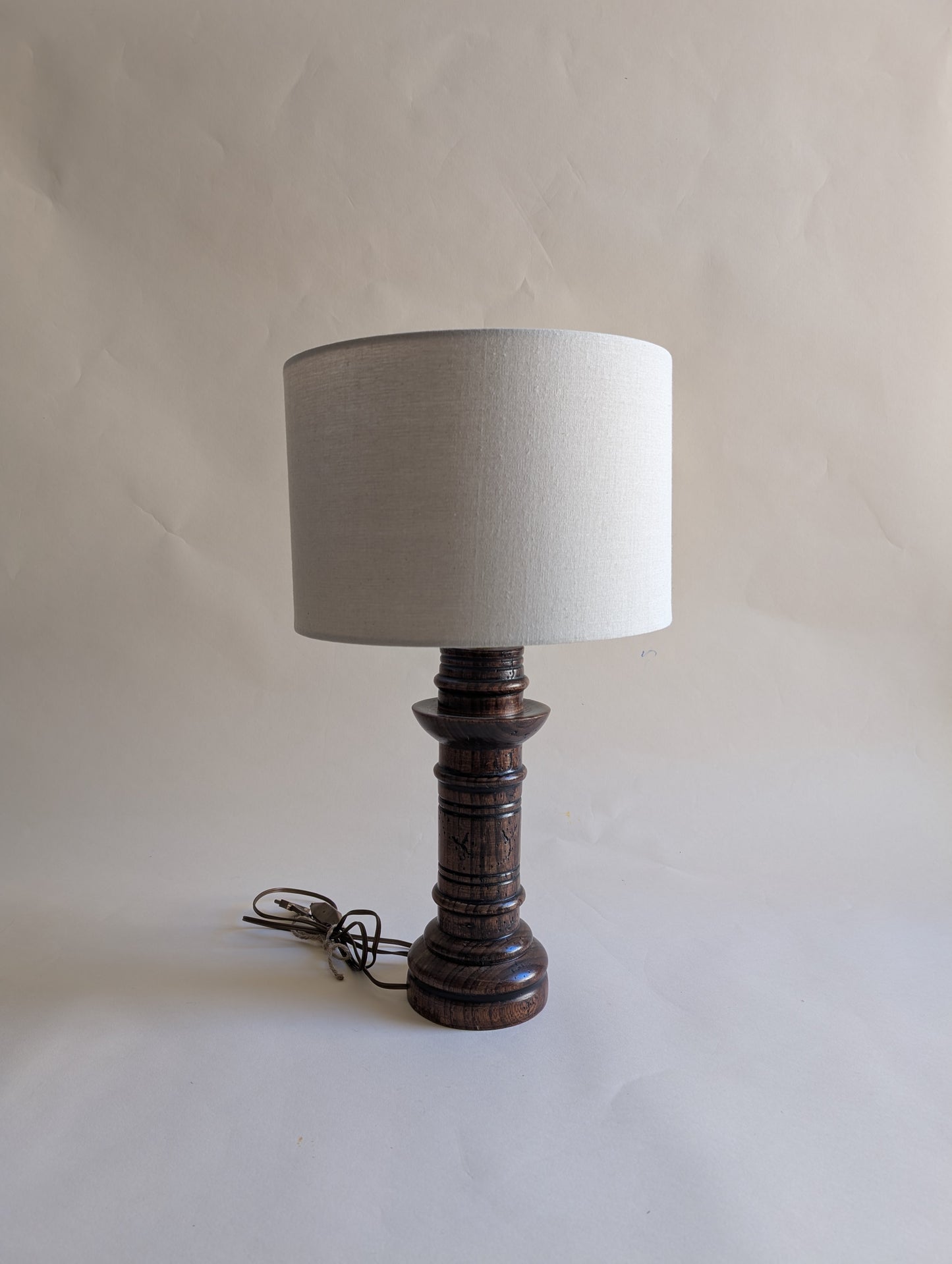 Pied de lampe en bois - hauteur 30 cm