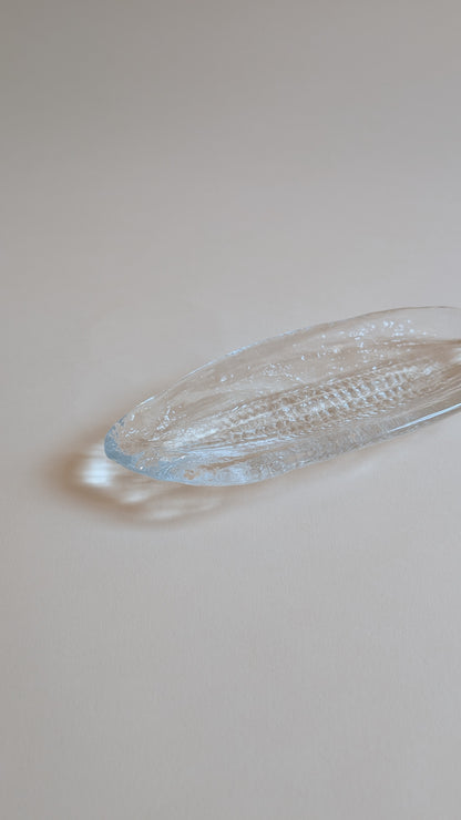 Vide-poche en verre épis de maïs