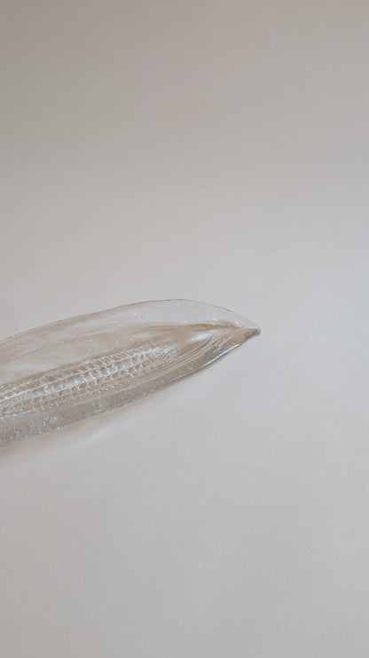 Vide-poche en verre épis de maïs