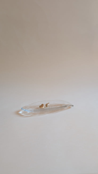 Vide-poche en verre épis de maïs