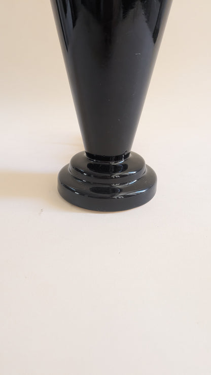 Pied de lampe noir Art Déco