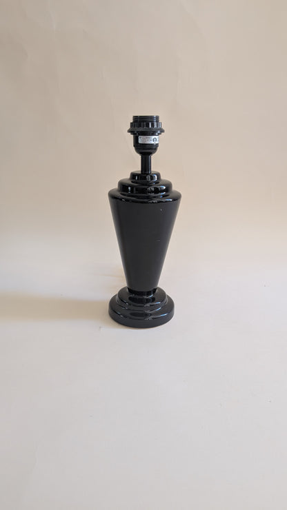 Pied de lampe noir Art Déco