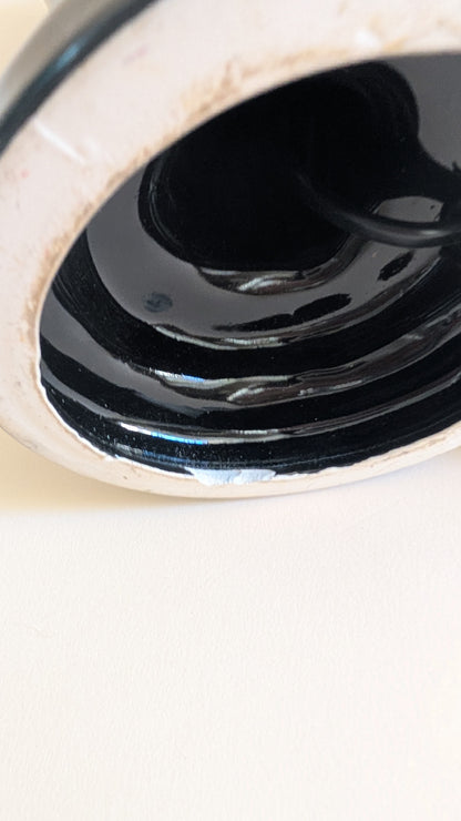 Pied de lampe noir Art Déco