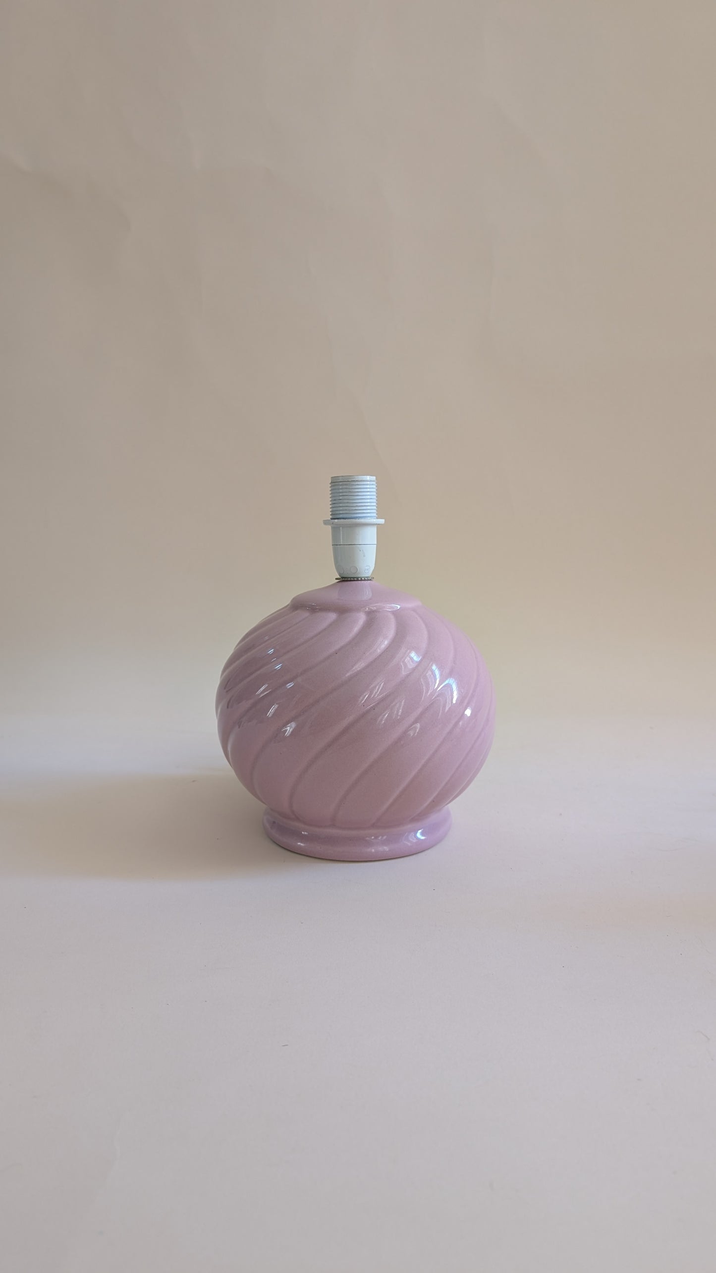 Paire de pieds de lampes en céramique