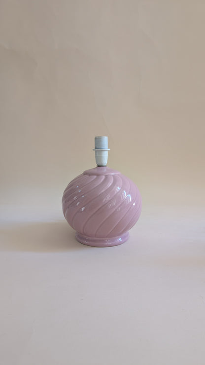 Paire de pieds de lampes en céramique