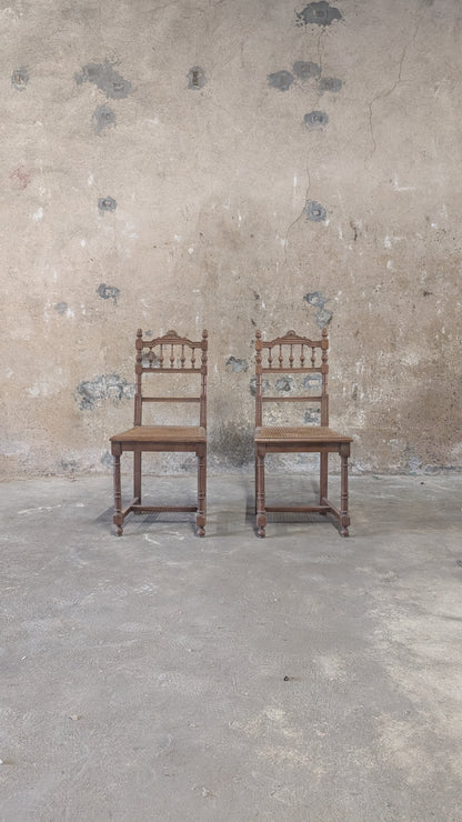 Chaises en bois de style Henri II