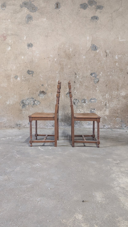 Chaises en bois de style Henri II