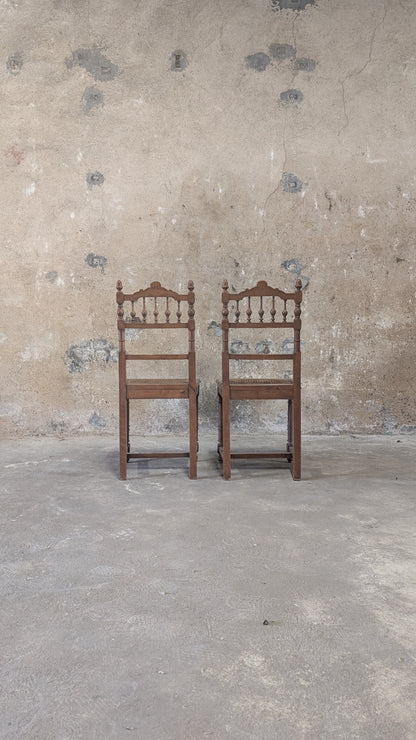 Chaises en bois de style Henri II