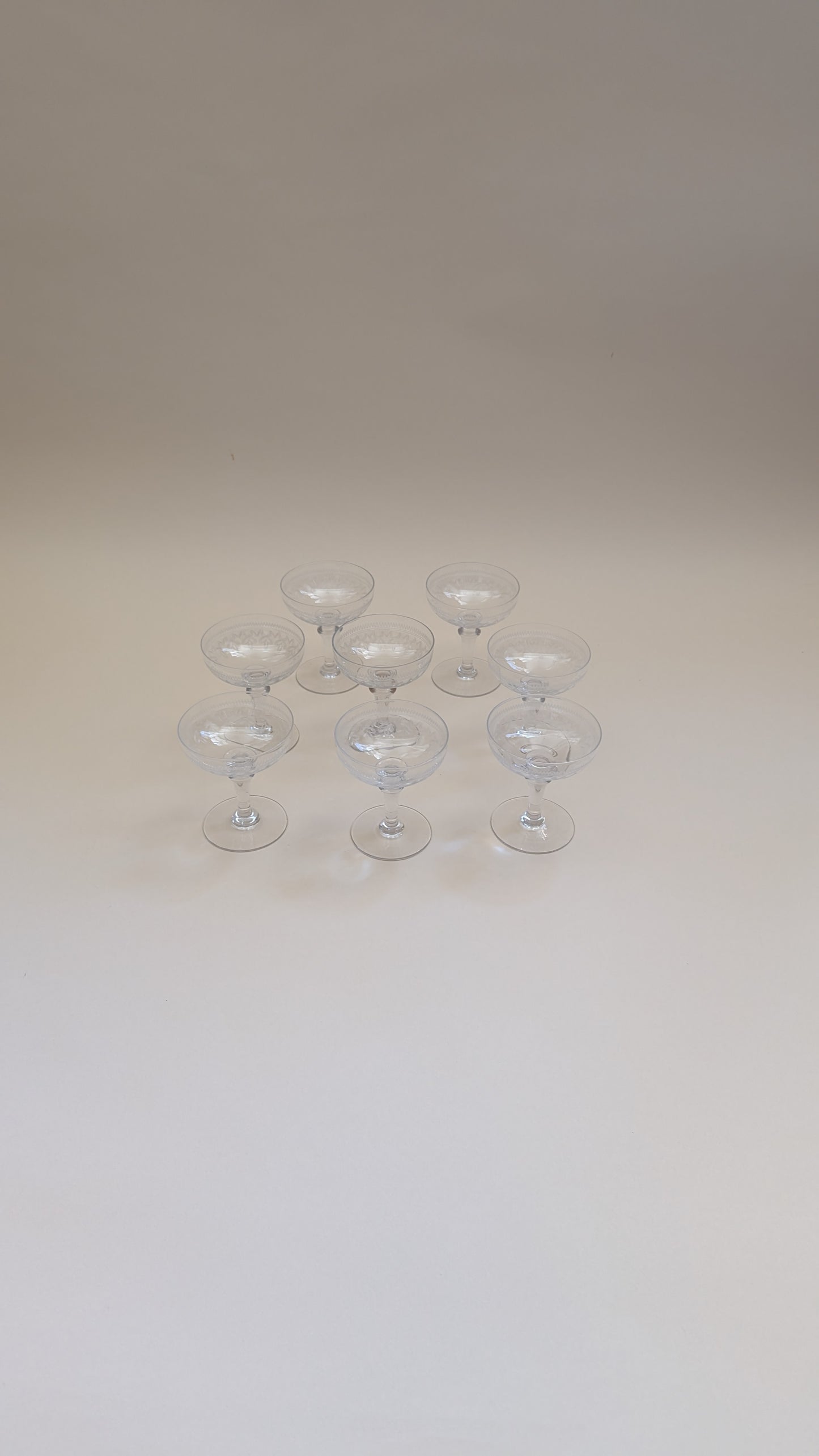 Coupes à champagne gravées