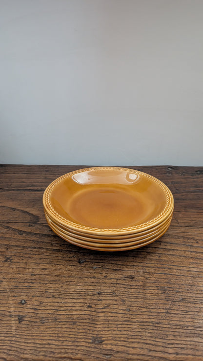 Ensemble de 5 assiettes plates et 5 assiettes creuses en céramique