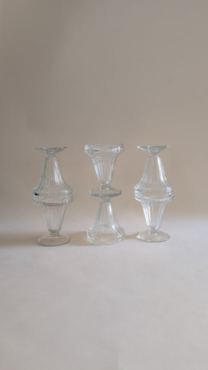 Ensemble de 6 coupes à glaces en verre