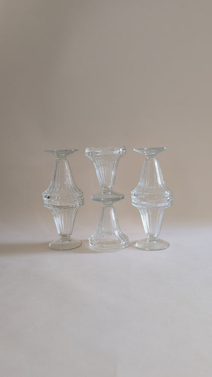 Ensemble de 6 coupes à glaces en verre