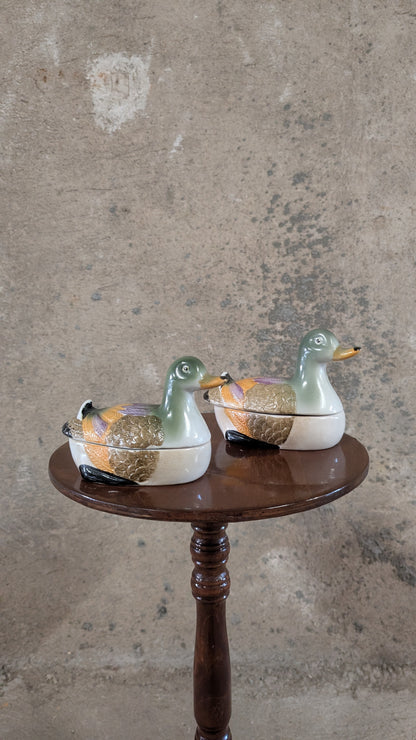 Duo de canards en céramique