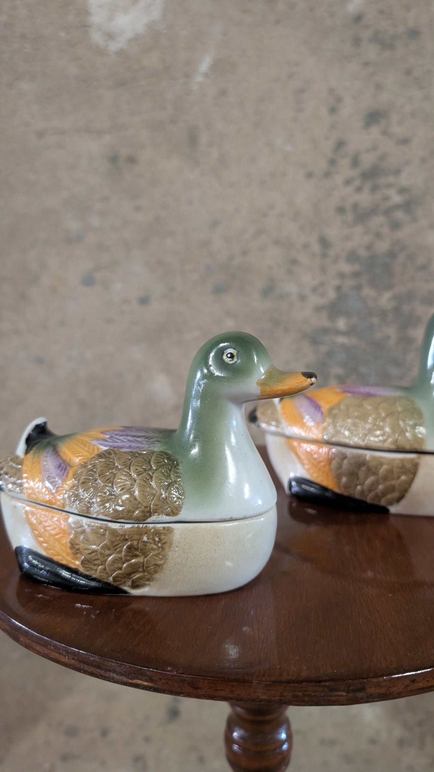 Duo de canards en céramique
