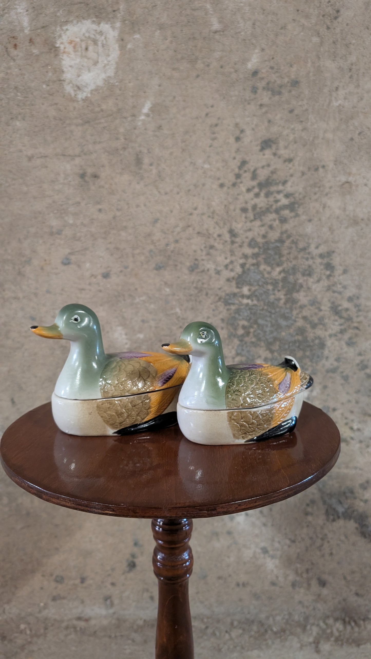 Duo de canards en céramique