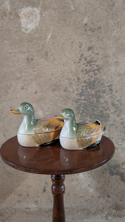 Duo de canards en céramique