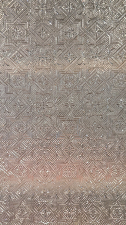 Buffet vitrine en bois massif