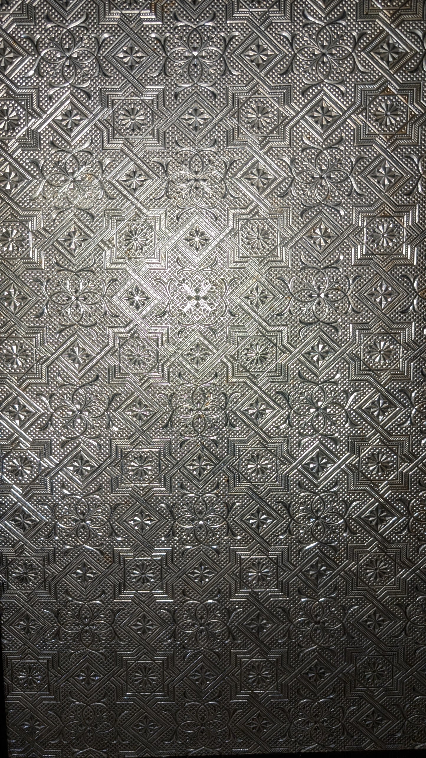 Buffet vitrine en bois massif