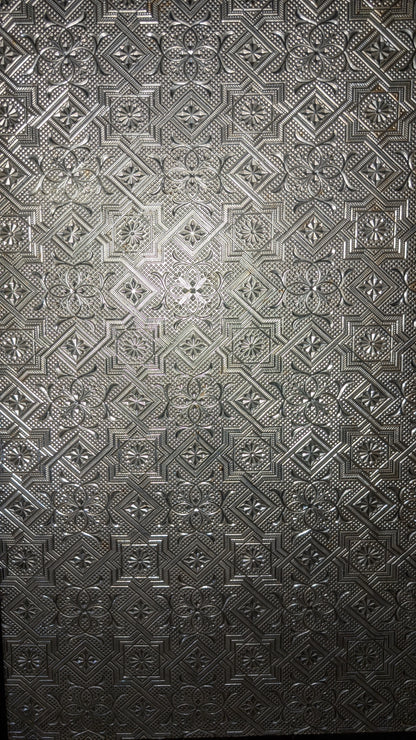 Buffet vitrine en bois massif