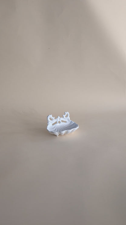 Porte-savon mural en forme de coquillage